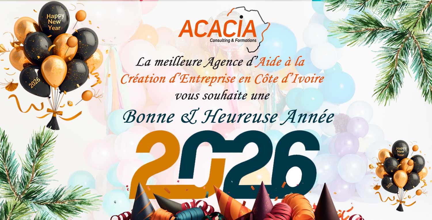 Création d'Entreprise en Côte d'Ivoire sans local avec - 50% d'impôt 22 Joyeuse fete 2026 ACF